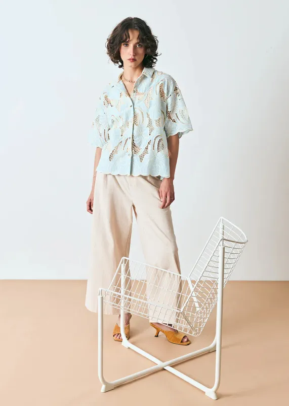DAGG & STACEY - CHEMISE STERLING - OEILLET BLEU - PÉ26 made by Dagg & Stacey