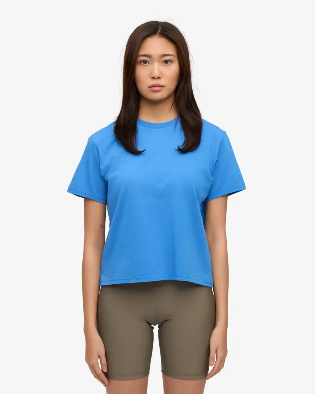 COLORFUL STANDARD - T SHIRT BOXY COURT - BLEU PACIFIQUE made by Colorful Standard