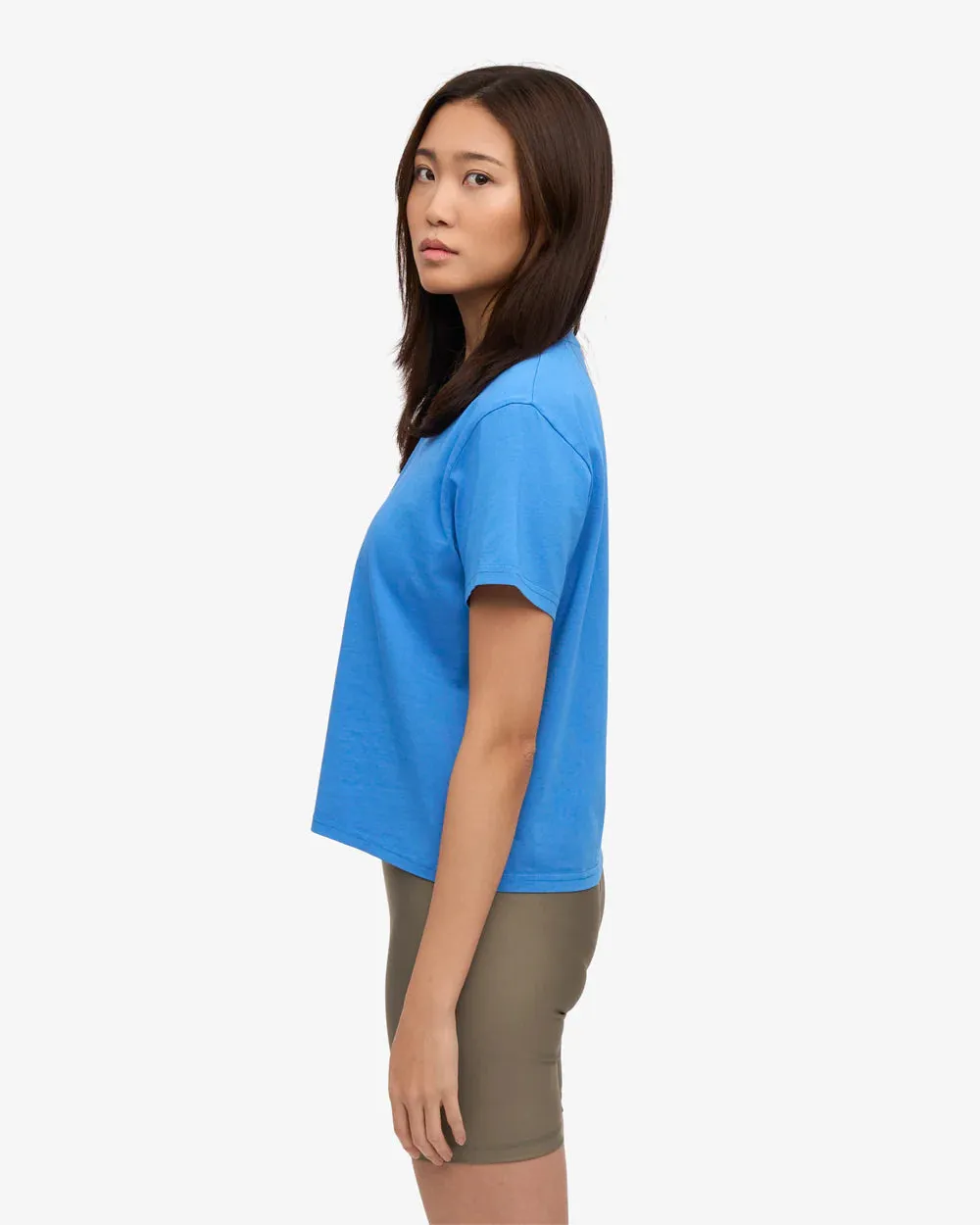 COLORFUL STANDARD - T SHIRT BOXY COURT - BLEU PACIFIQUE sold by Boutique Unicorn product image thumbnail 2