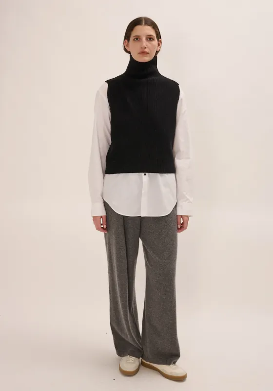 Evelina Merino Wool Vest - Off White sold by DEMYLEE