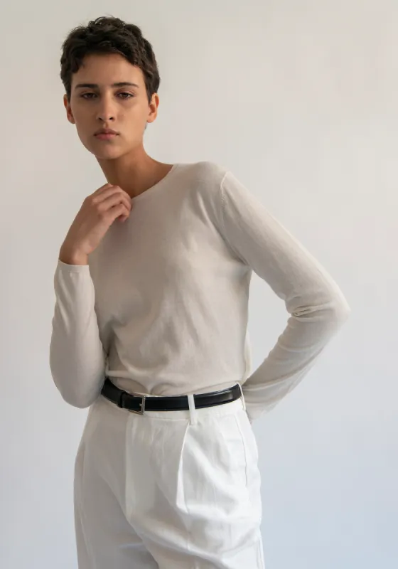 Riley Fine Pima Cotton Sweater sold by DEMYLEE
