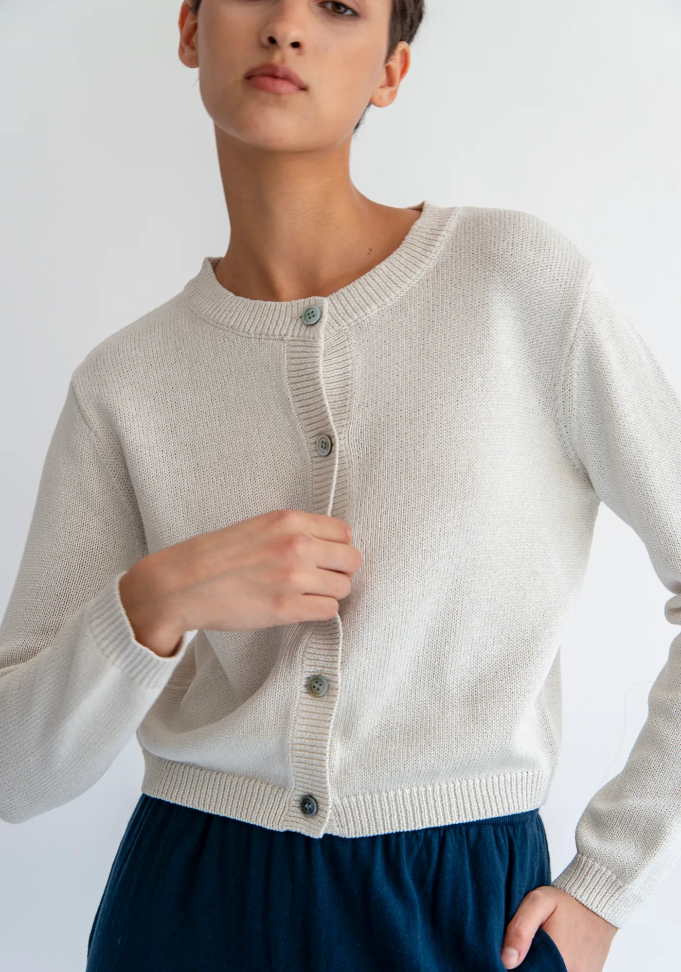 Yvonne Cotton Cardigan sold by DEMYLEE product image thumbnail 2