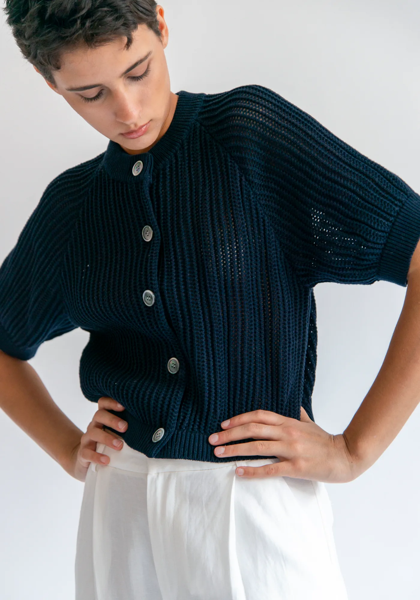 Cadmus Organic Cotton Cardigan sold by DEMYLEE product image thumbnail 2