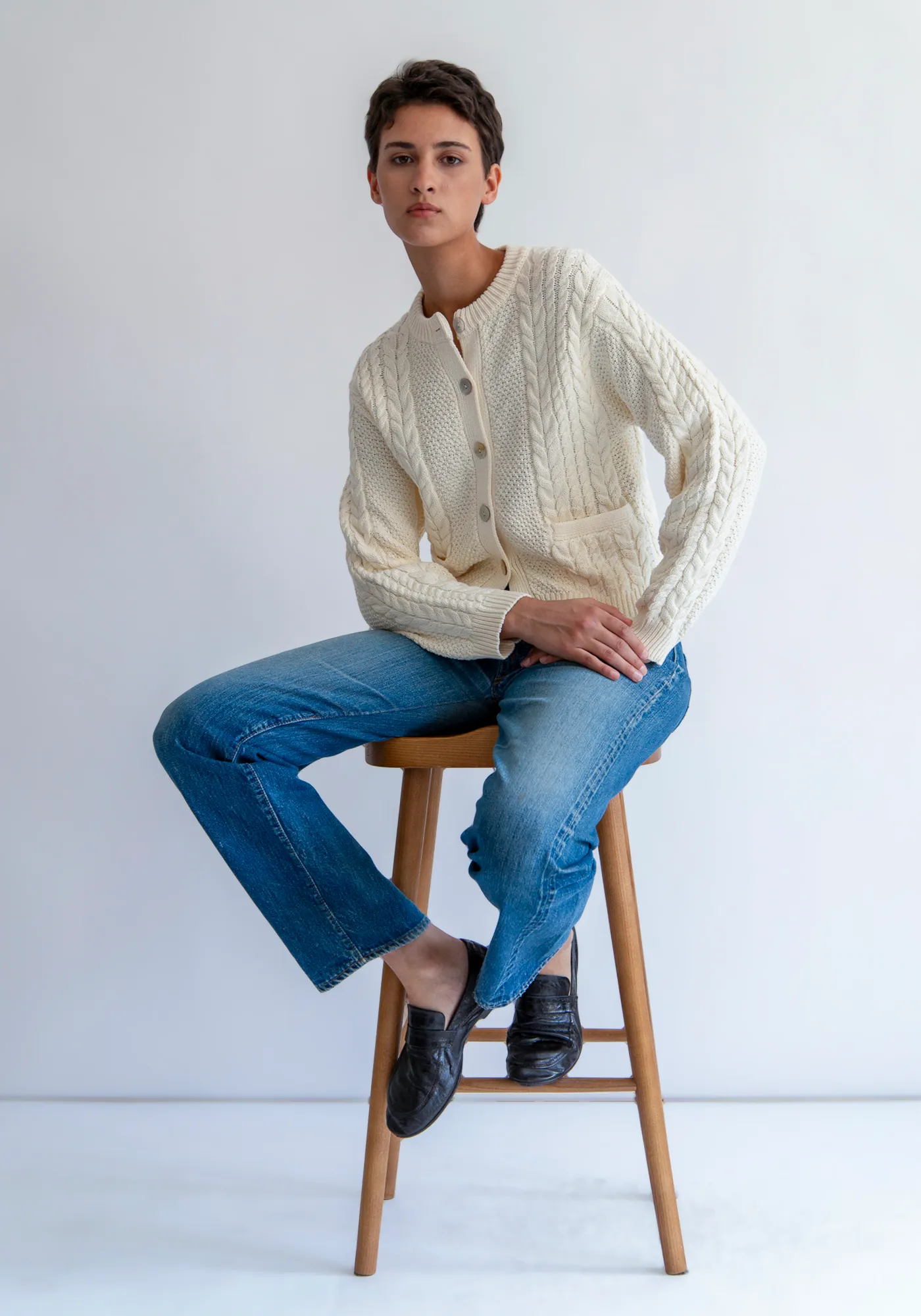 Esme Cotton Cardigan sold by DEMYLEE product image thumbnail 5