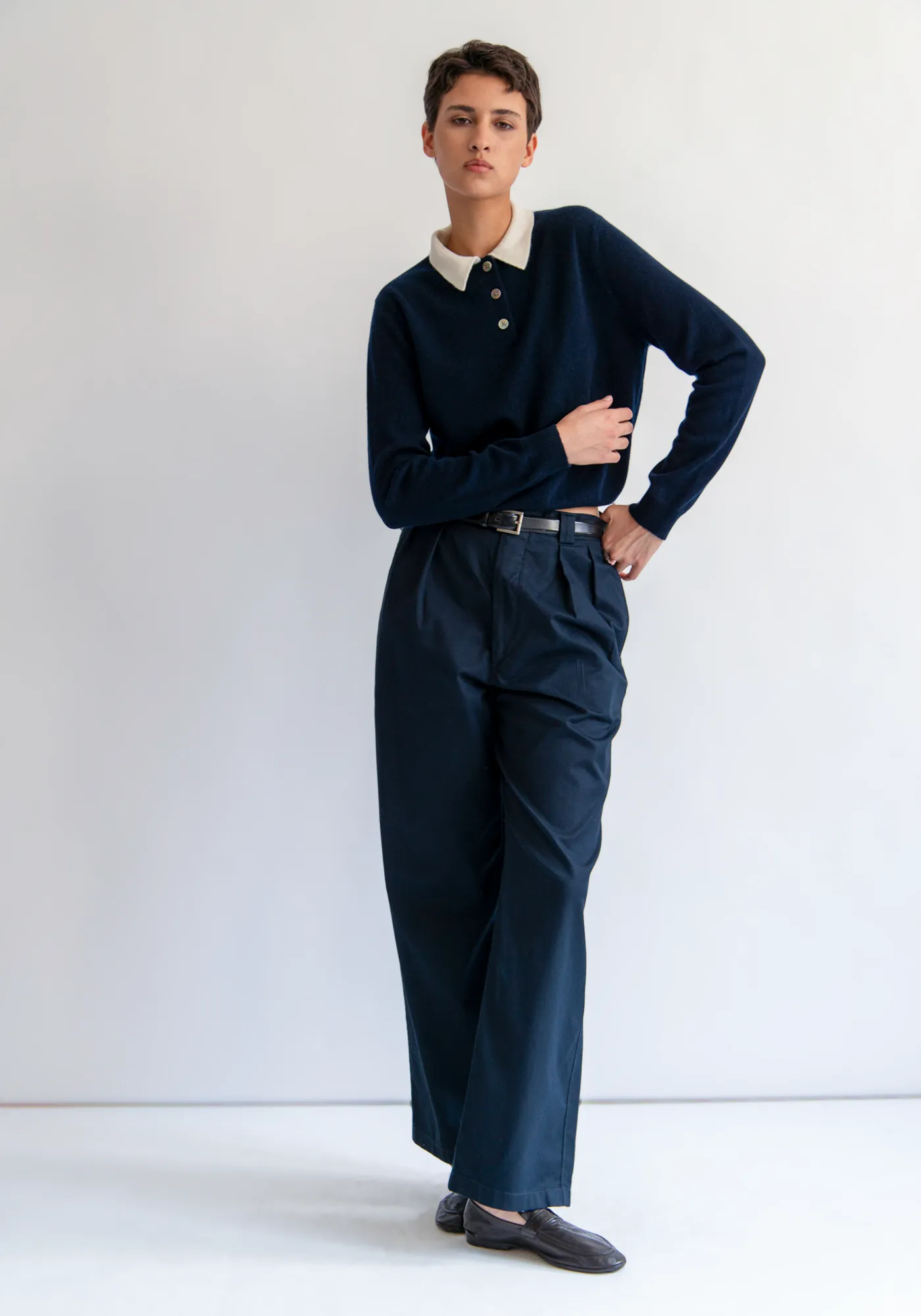 Eden Polo Cashmere Sweater sold by DEMYLEE product image thumbnail 2