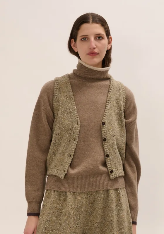 Idalia Merino Wool Vest sold by DEMYLEE