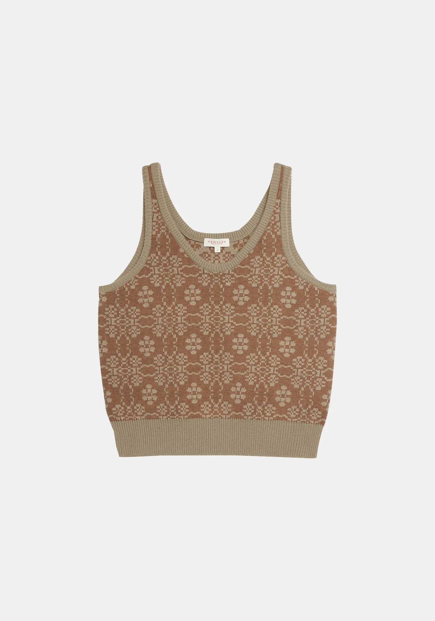 Wari Wool Cotton Top - Brown / Wheat sold by DEMYLEE product image thumbnail 3