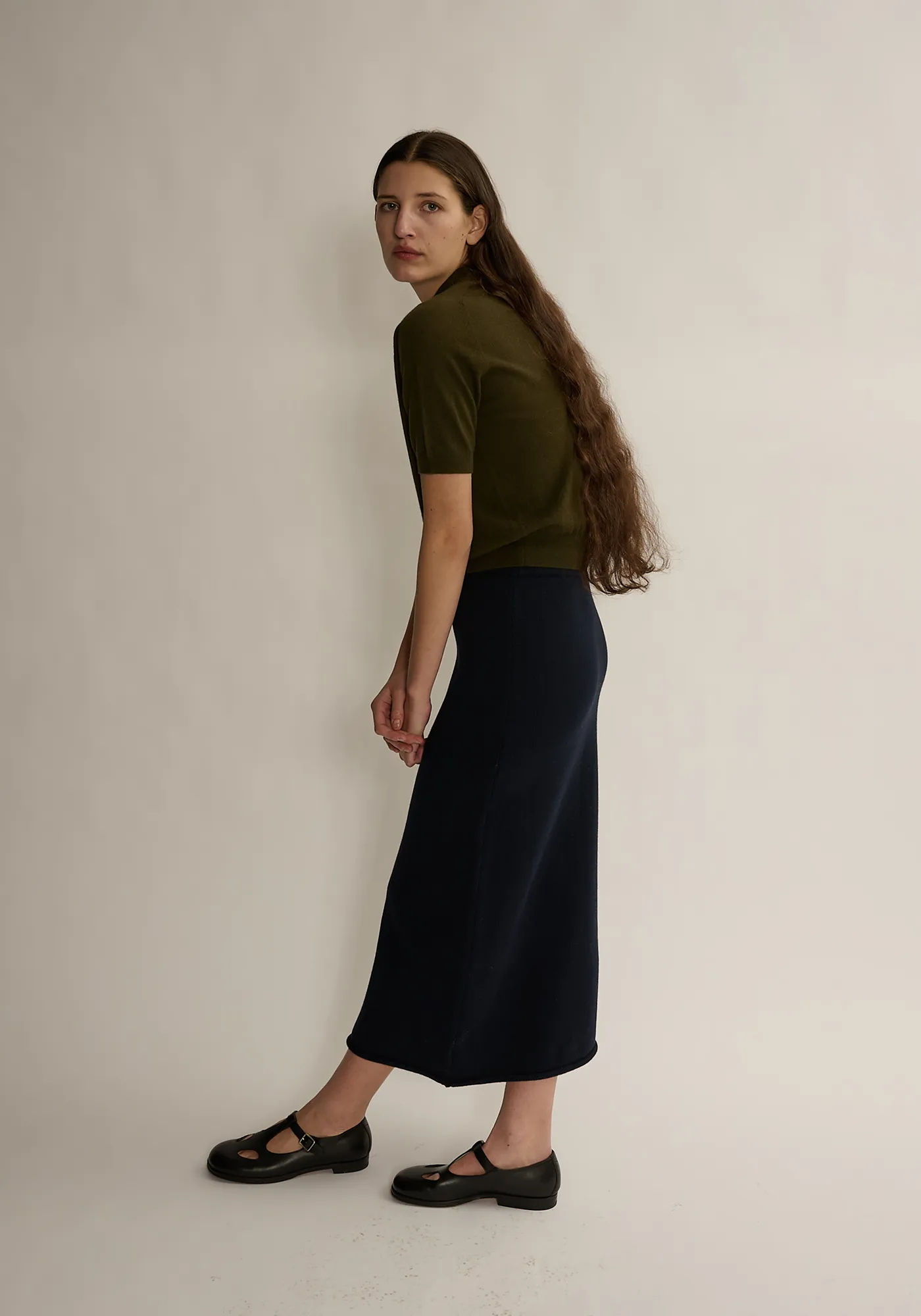 Agiri Cotton Skirt - Natural sold by DEMYLEE product image thumbnail 3