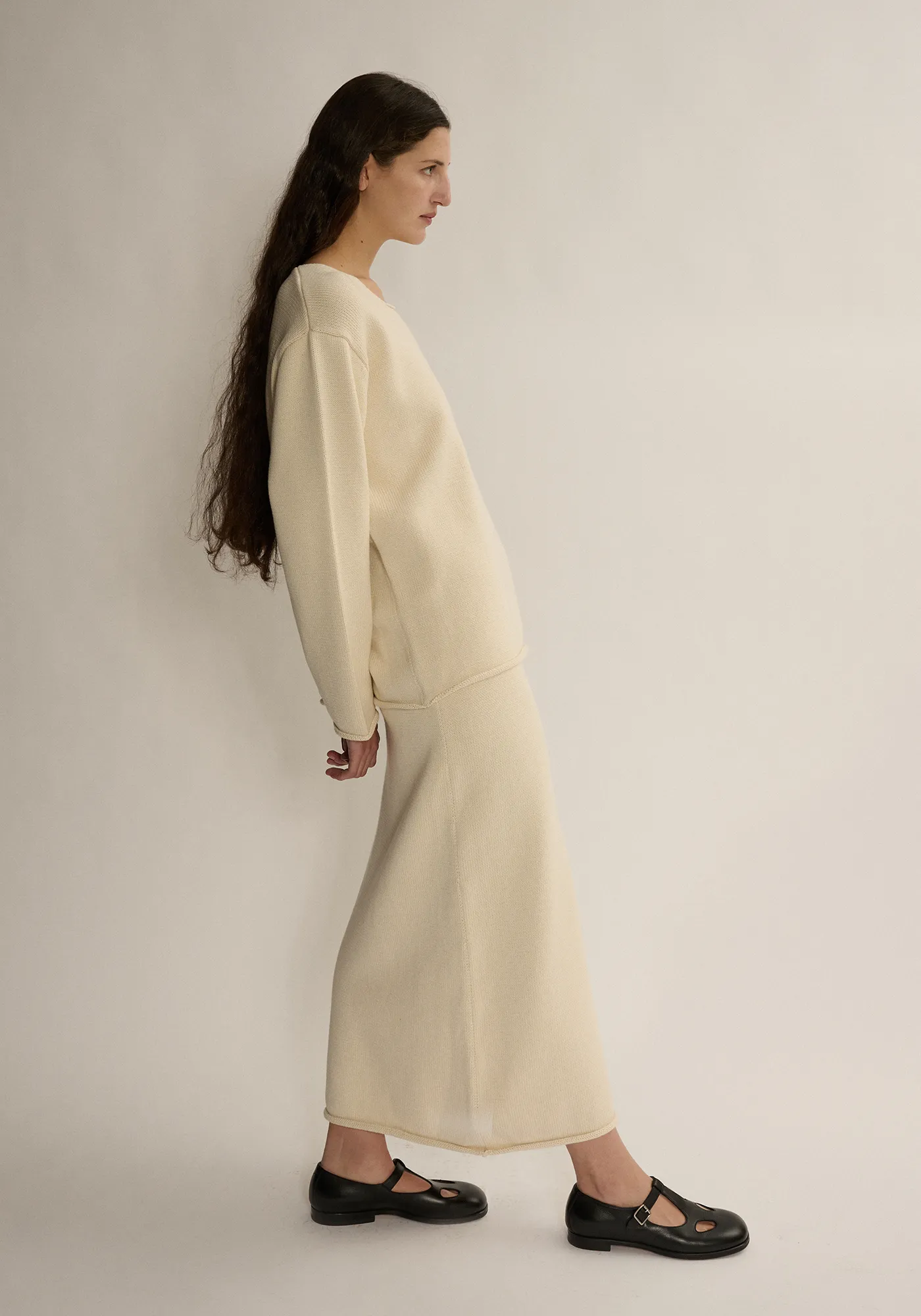 Agiri Cotton Skirt - Natural sold by DEMYLEE product image thumbnail 2