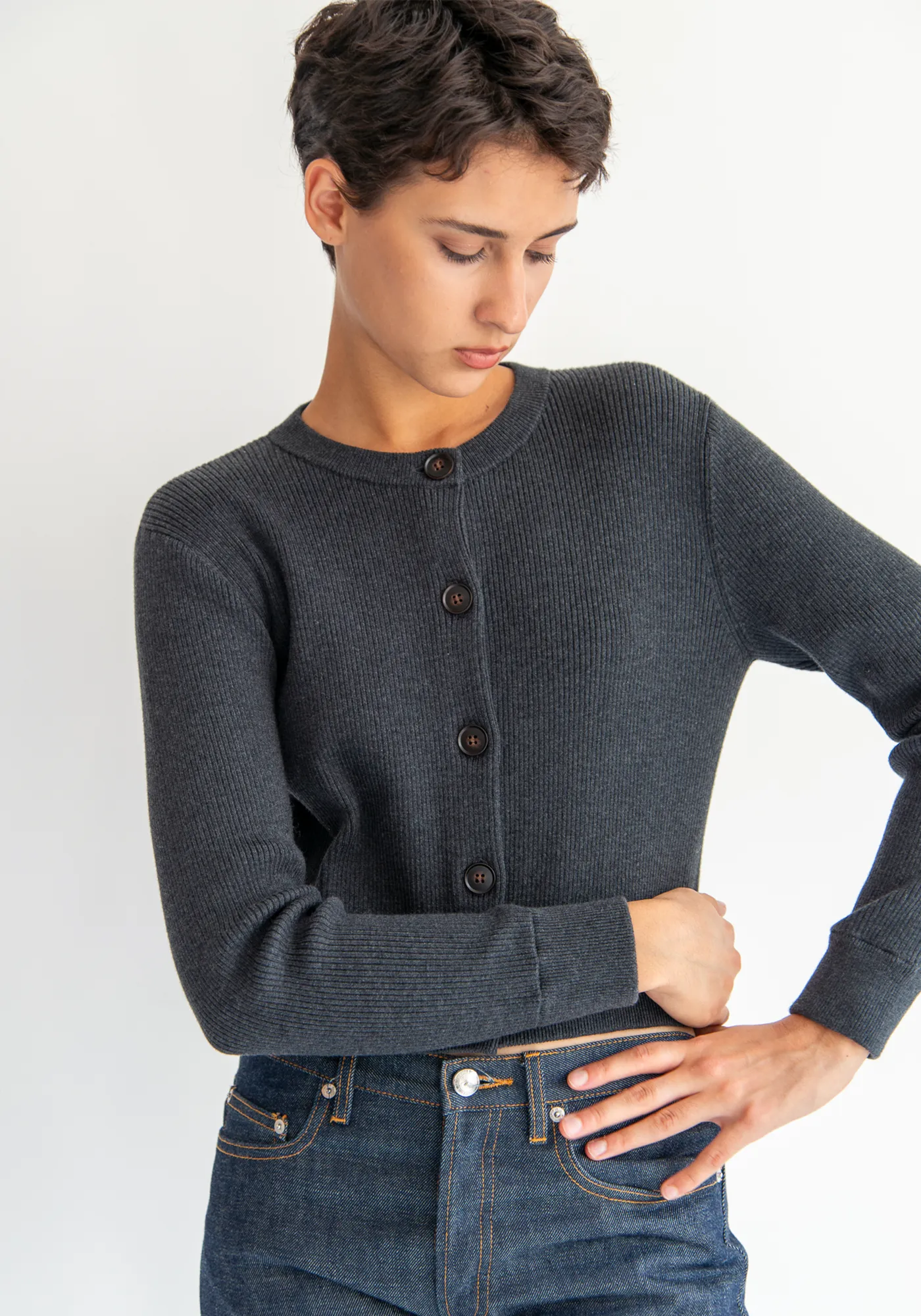 Richelle Wool Cotton Cardigan sold by DEMYLEE