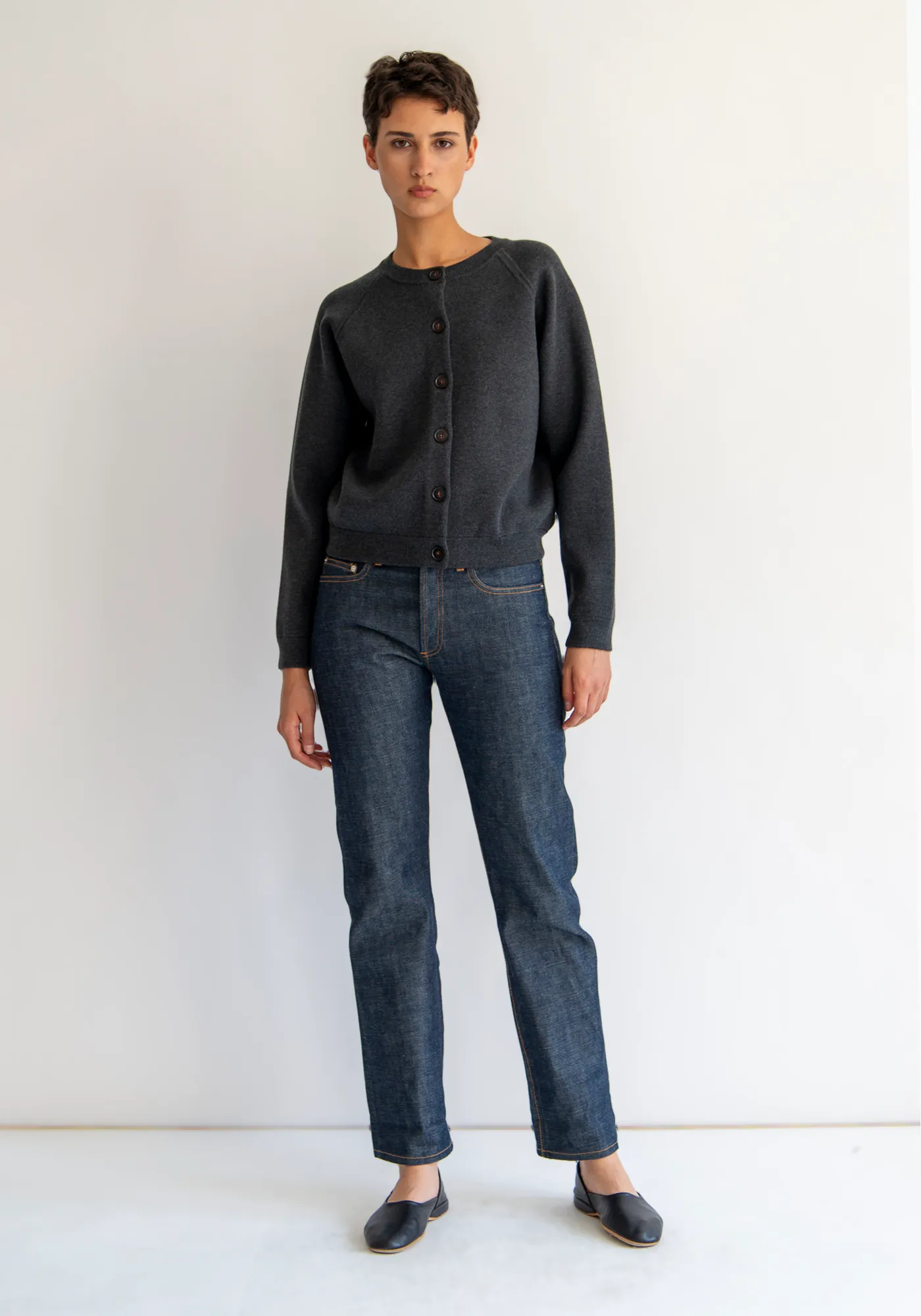 Kanon Wool Cotton Cardigan sold by DEMYLEE