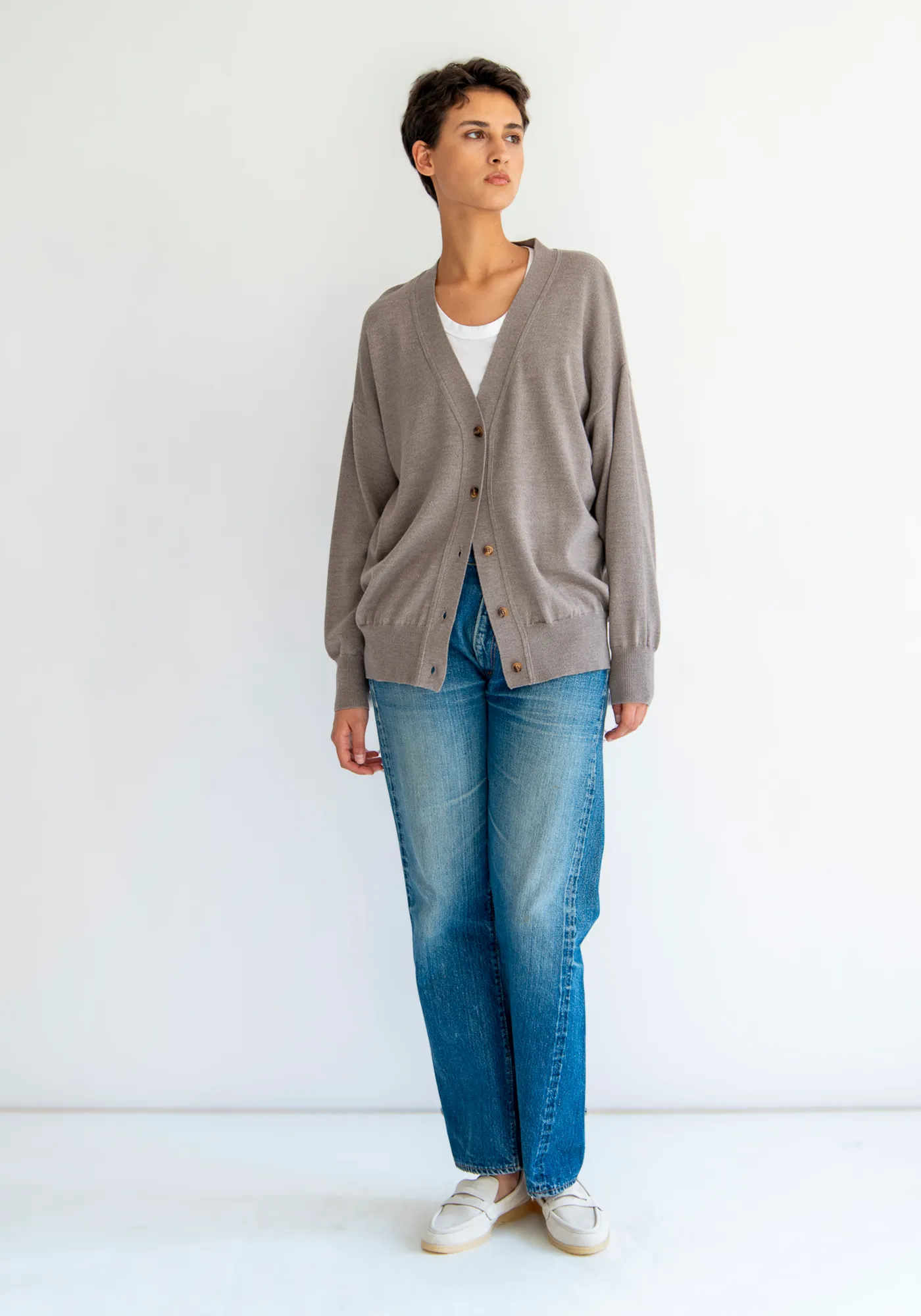 Lynette Merino Wool Cardigan sold by DEMYLEE