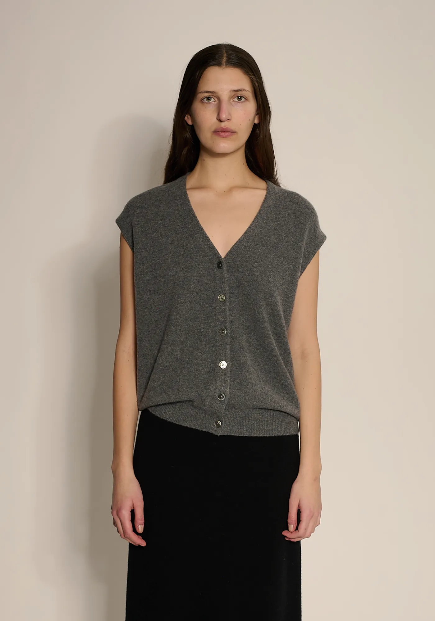 Bolt Cashmere Vest sold by DEMYLEE