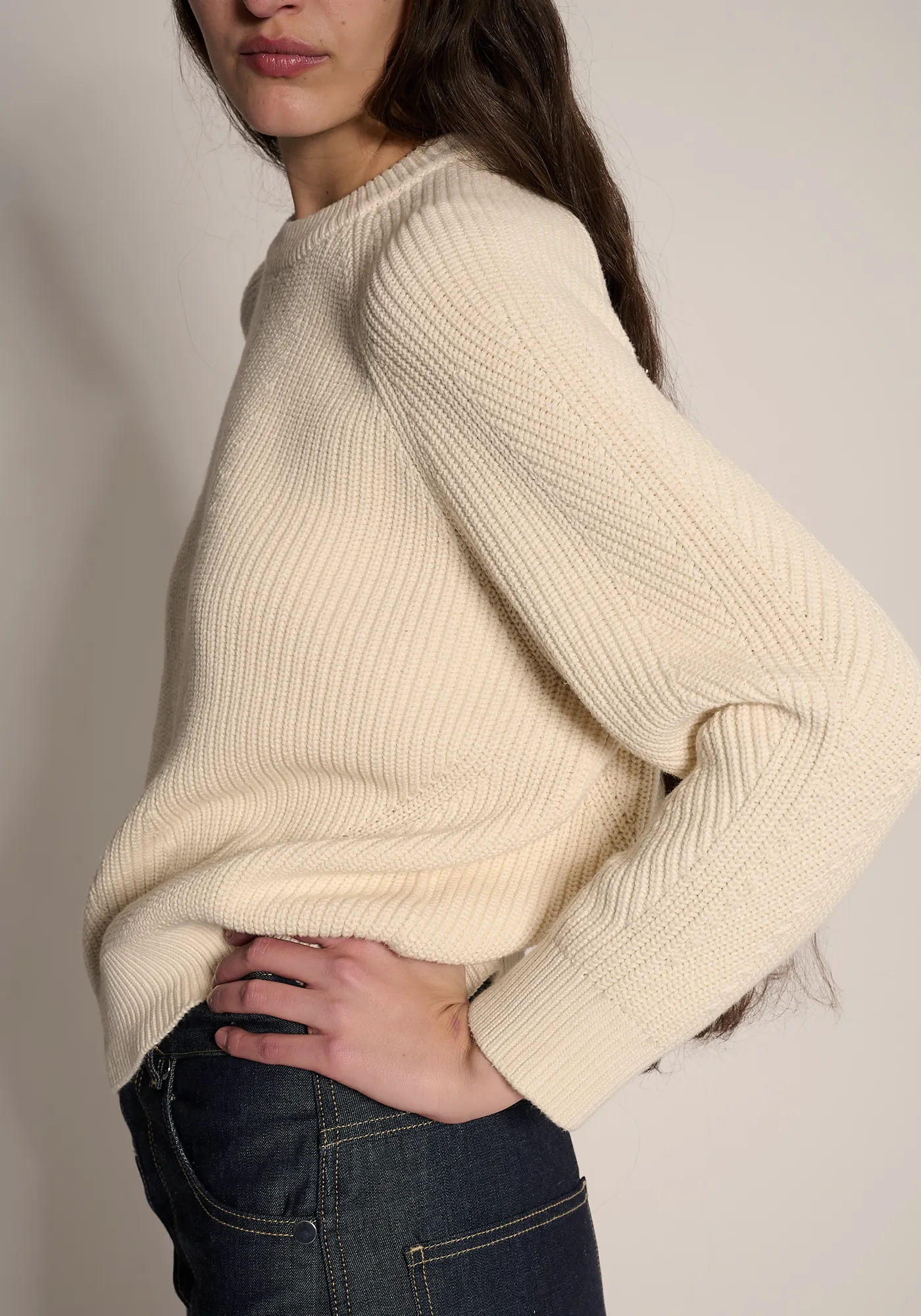 Chelsea Solid Cotton Sweater sold by DEMYLEE product image thumbnail 5