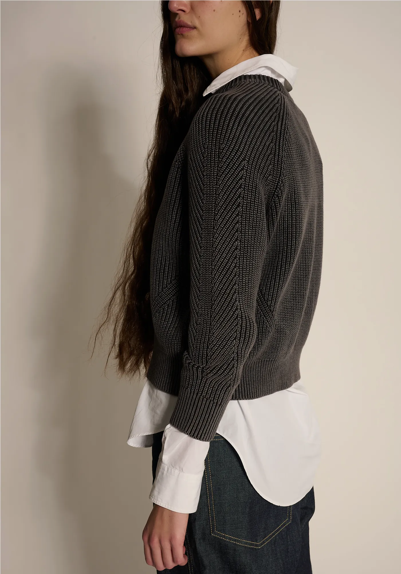 Chelsea Washed Cotton Sweater sold by DEMYLEE product image thumbnail 5