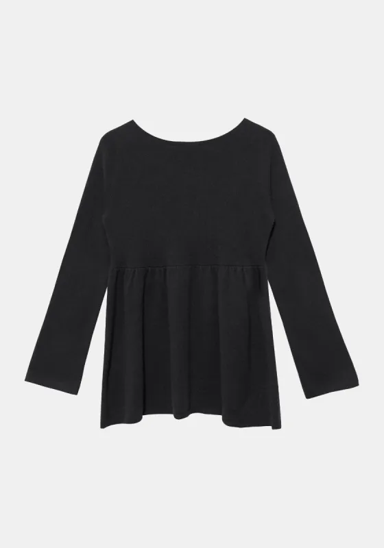 Syndra Cashmere Top - Black made by DEMYLEE