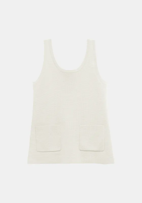 Diya Wool Cotton Top - Ivory sold by DEMYLEE