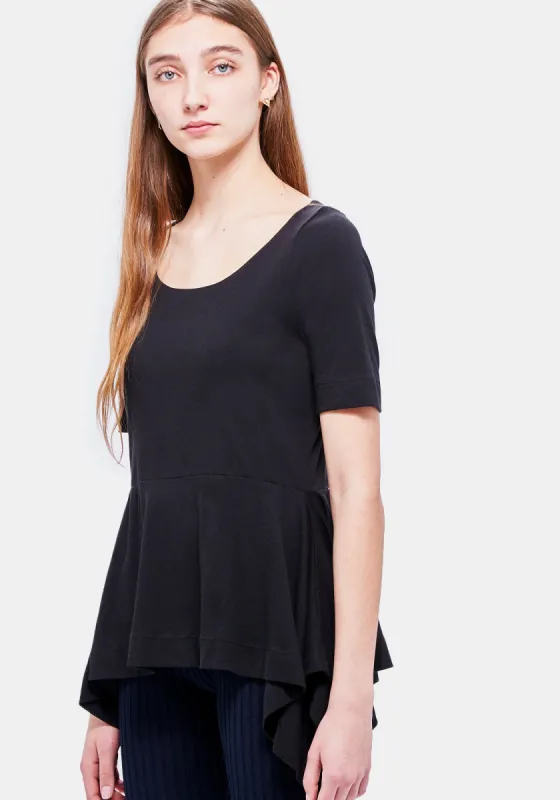 Caroll Pima Cotton Top - Black made by DEMYLEE