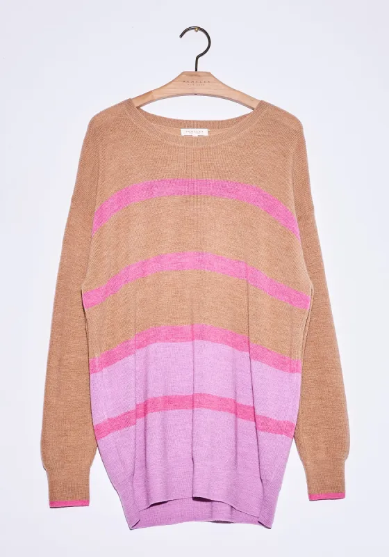 Birdie Sweater - Warm Beige Combo sold by DEMYLEE