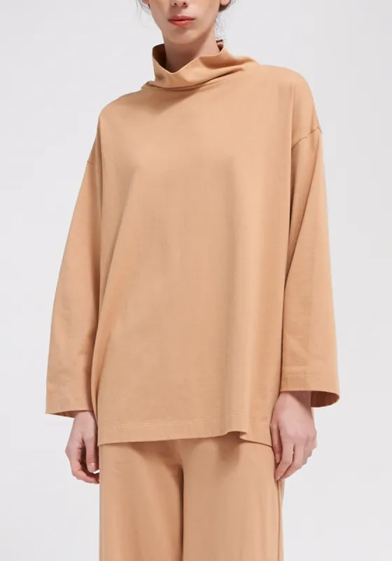 Candice Mockneck Top - Desert sold by DEMYLEE