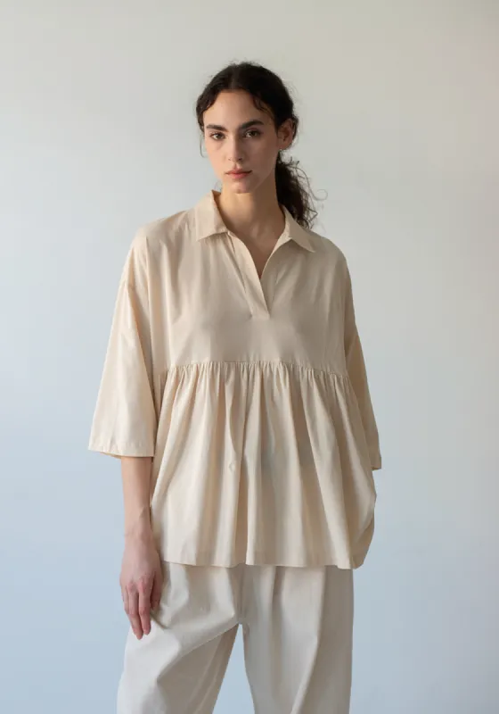 Sigrid Top - Parchment sold by DEMYLEE