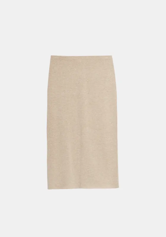 Torvi Cotton Linen Skirt - Oatmeal sold by DEMYLEE