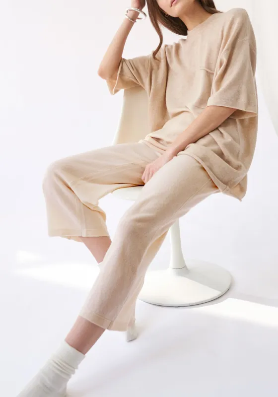 Jamie Cashmere Ankle Pant - Oatmeal sold by DEMYLEE