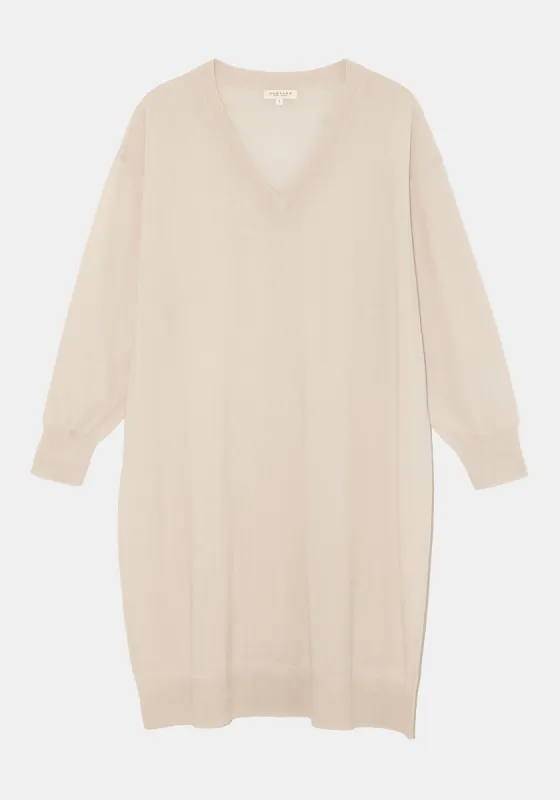 Francisca Merino Wool Sweater Dress - Off White sold by DEMYLEE