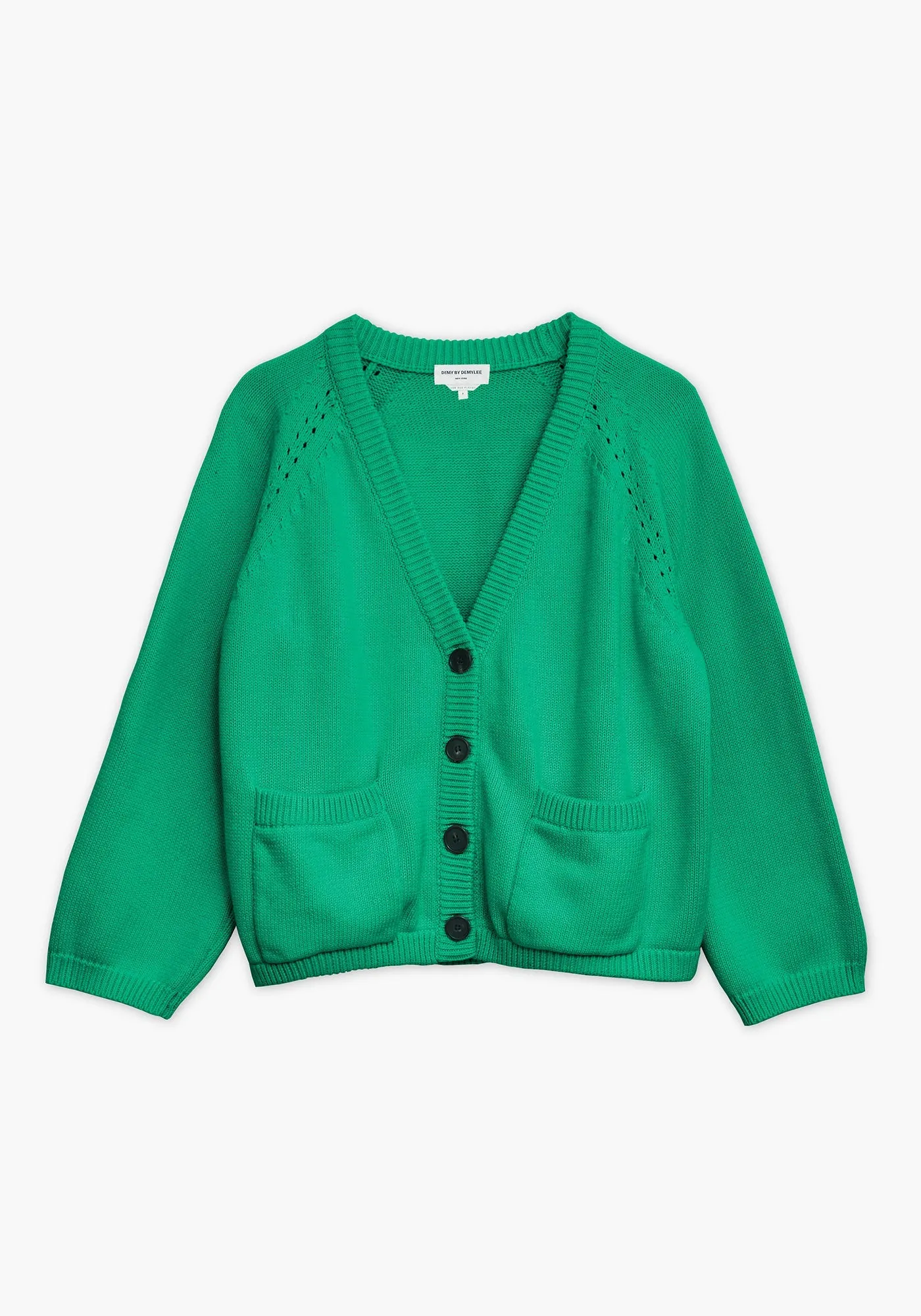 Phoebie Cardigan - Grass Green sold by DEMYLEE