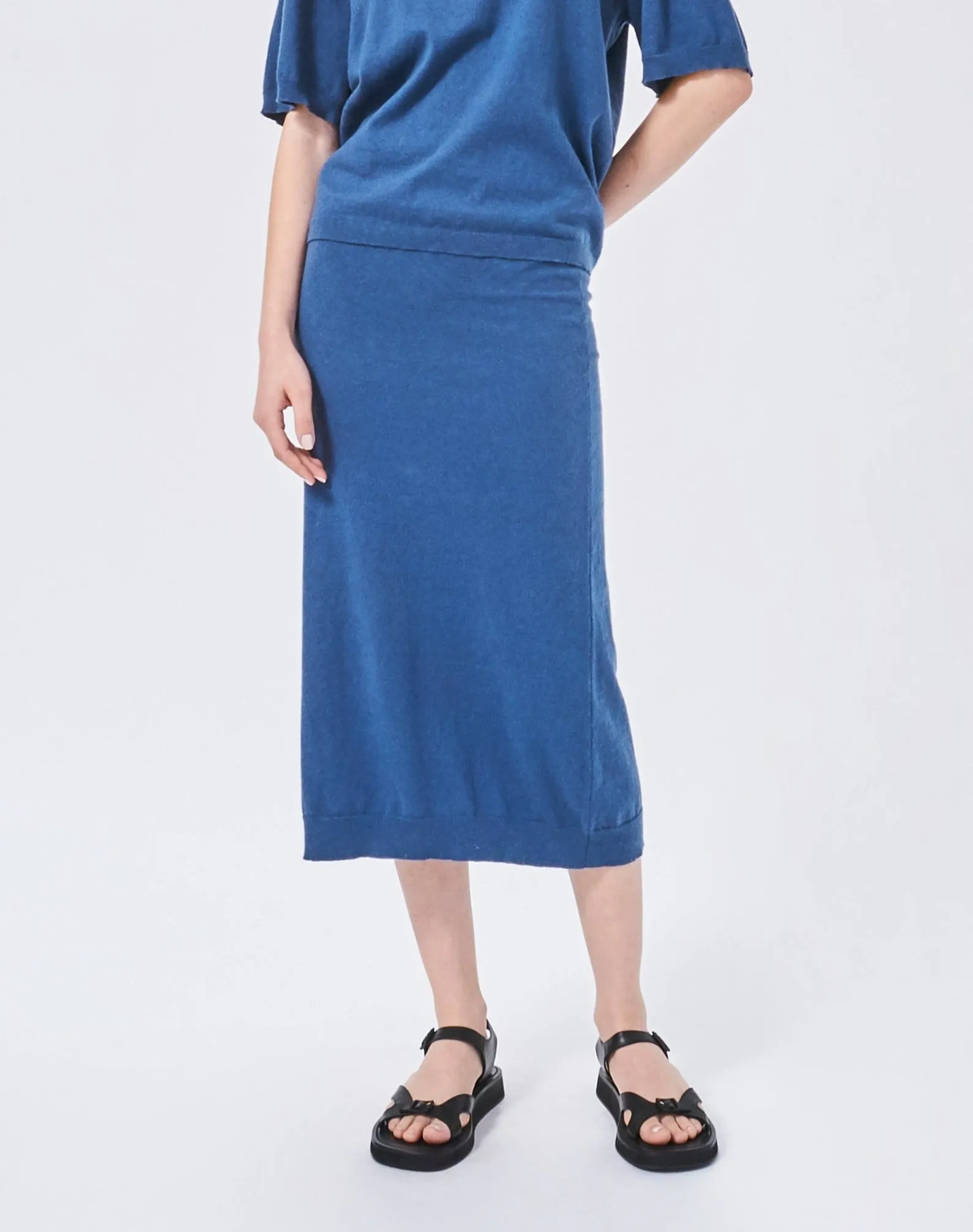 Sofie Skirt - Indigo sold by DEMYLEE