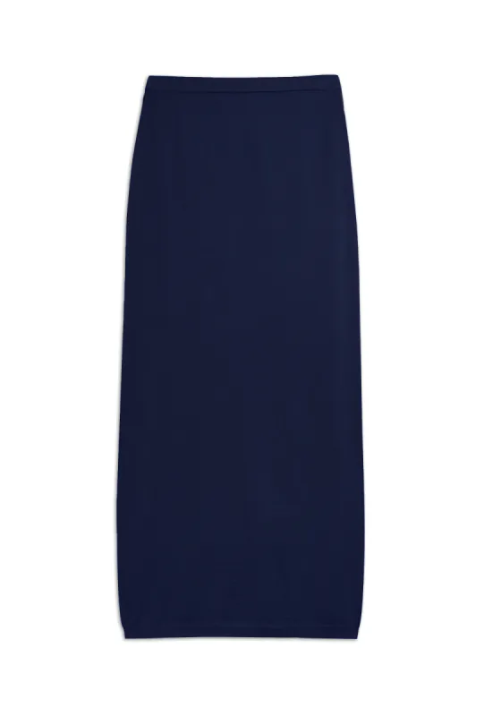 Mirela Wool Cotton Skirt - Navy sold by DEMYLEE