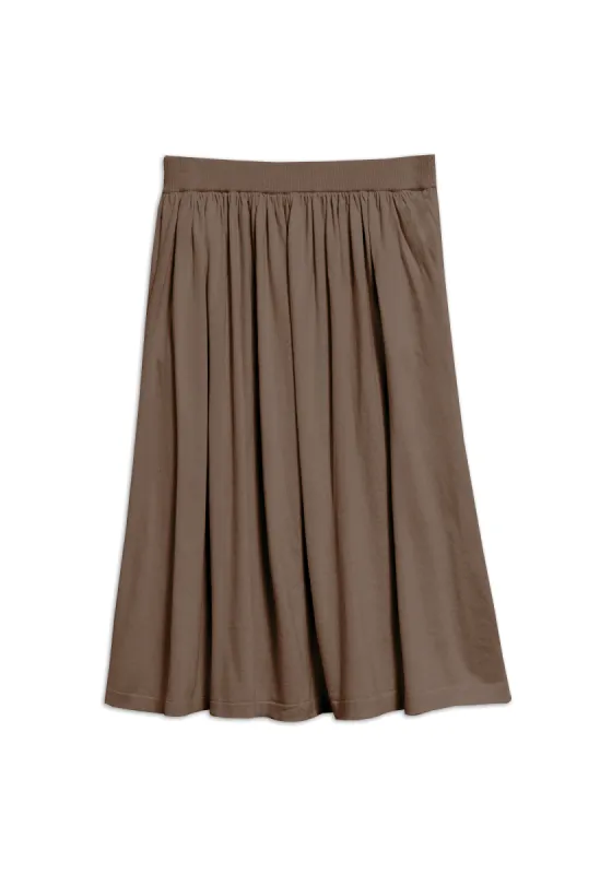 Madan Skirt - Taupe sold by DEMYLEE