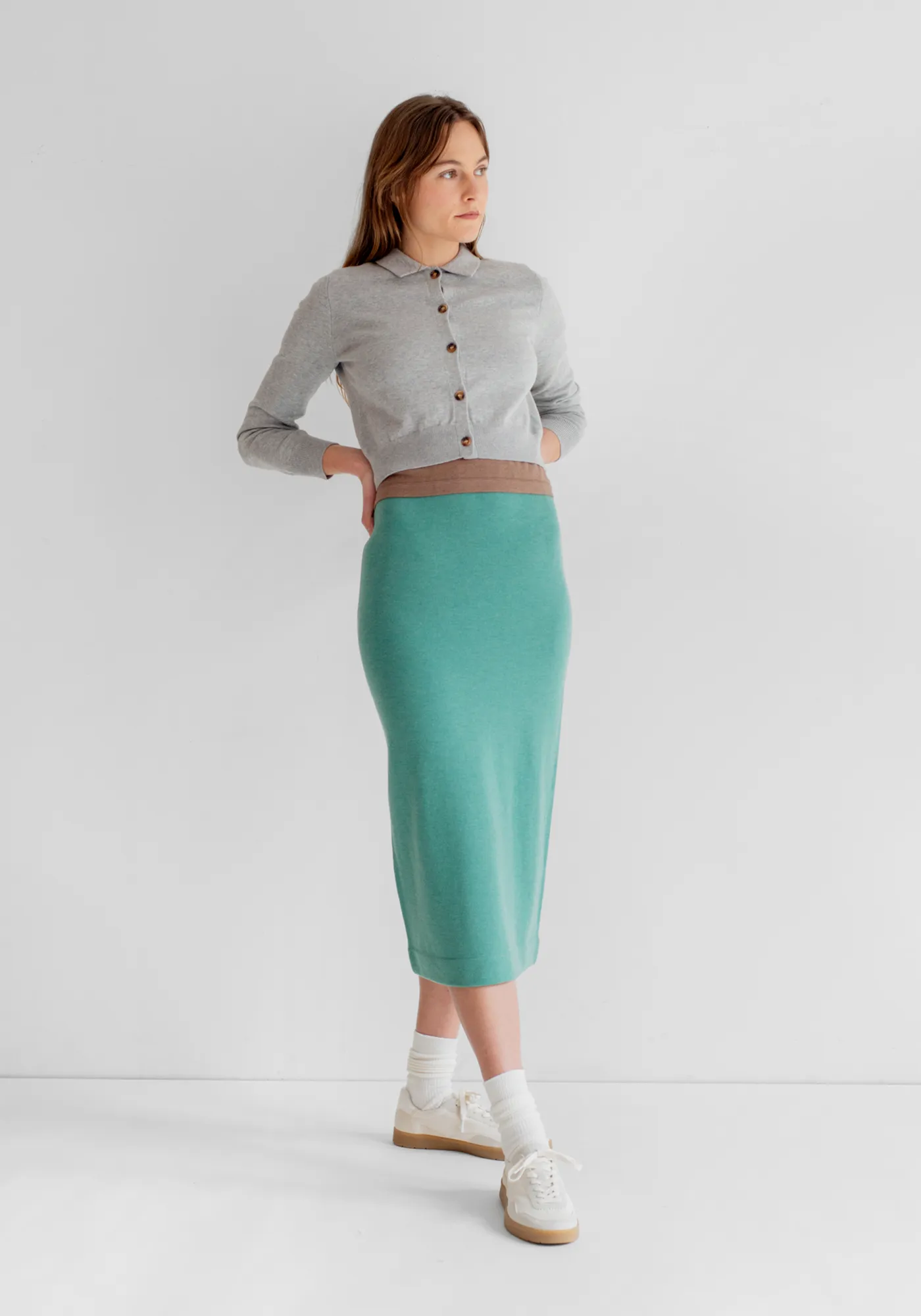 Levia Skirt - Sea Green sold by DEMYLEE