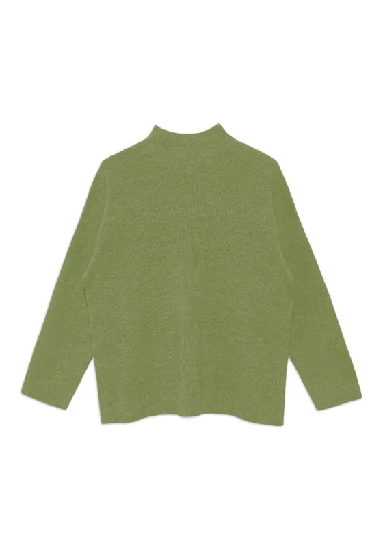 Jacory Merino Wool Turtleneck - Olive sold by DEMYLEE