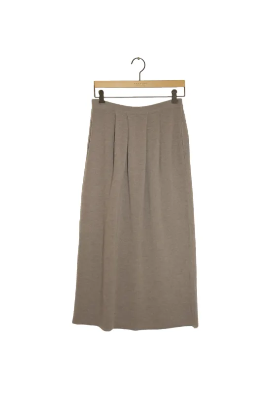 Pleated Skirt - Taupe sold by DEMYLEE