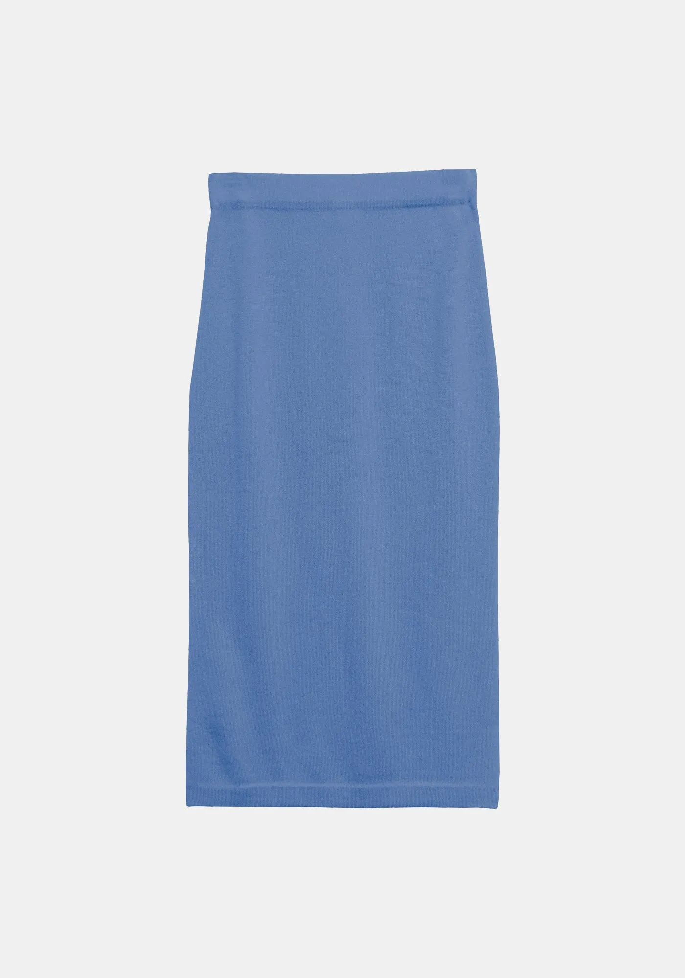 Lux Cashmere Skirt - Denim Blue sold by DEMYLEE