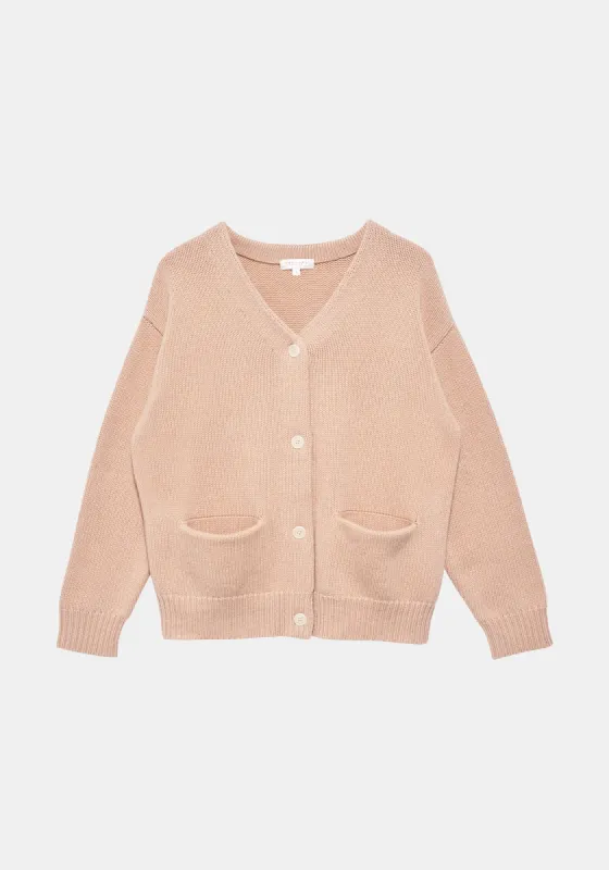 Shen Merino Wool Cardigan - Biscuit sold by DEMYLEE