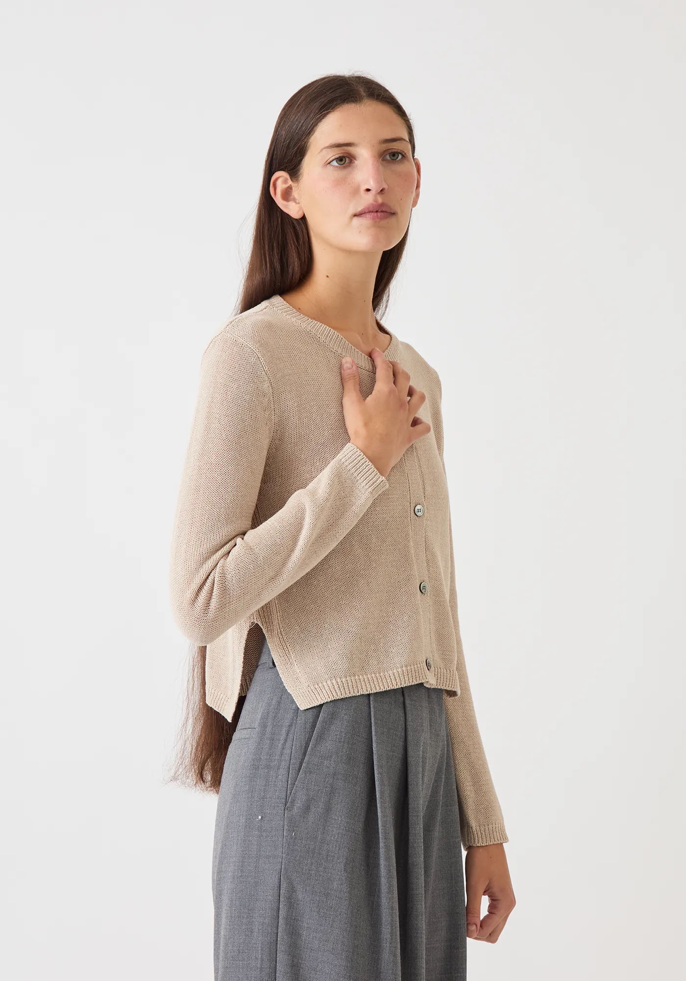 Josie Cotton Linen Cardigan sold by DEMYLEE product image thumbnail 3