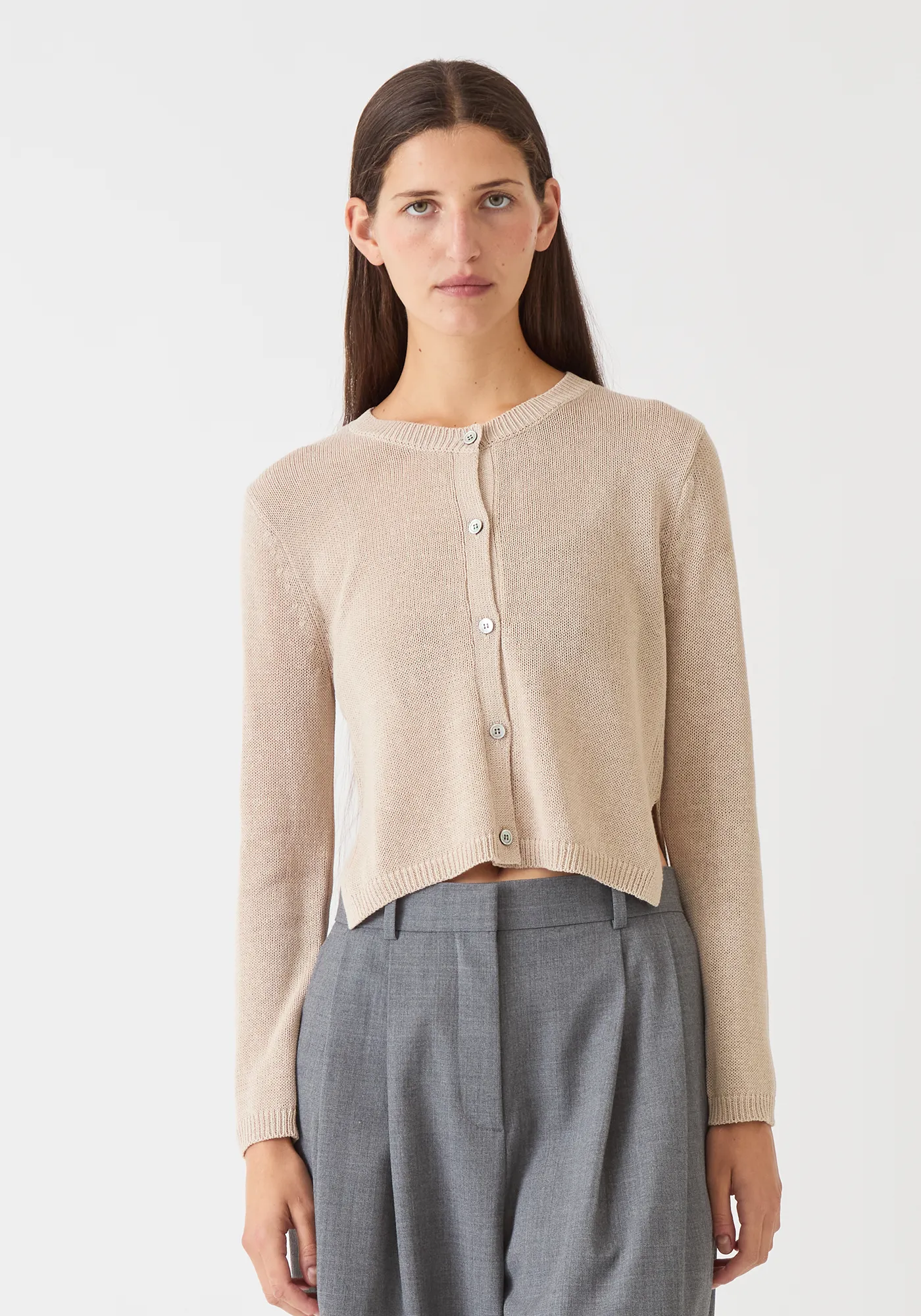 Josie Cotton Linen Cardigan sold by DEMYLEE