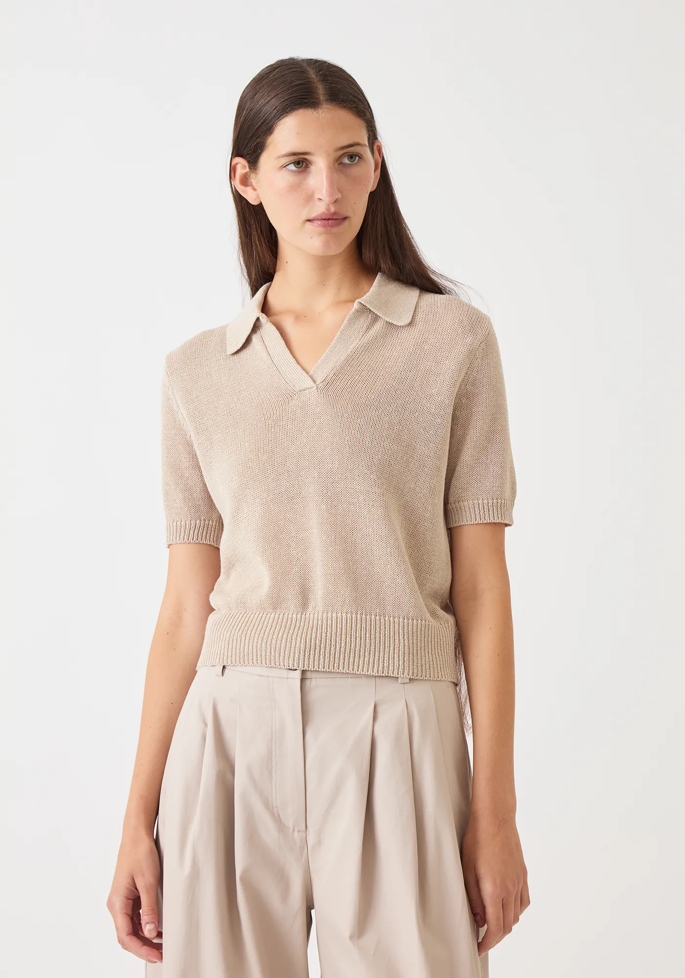 Cris Cotton Linen Top sold by DEMYLEE