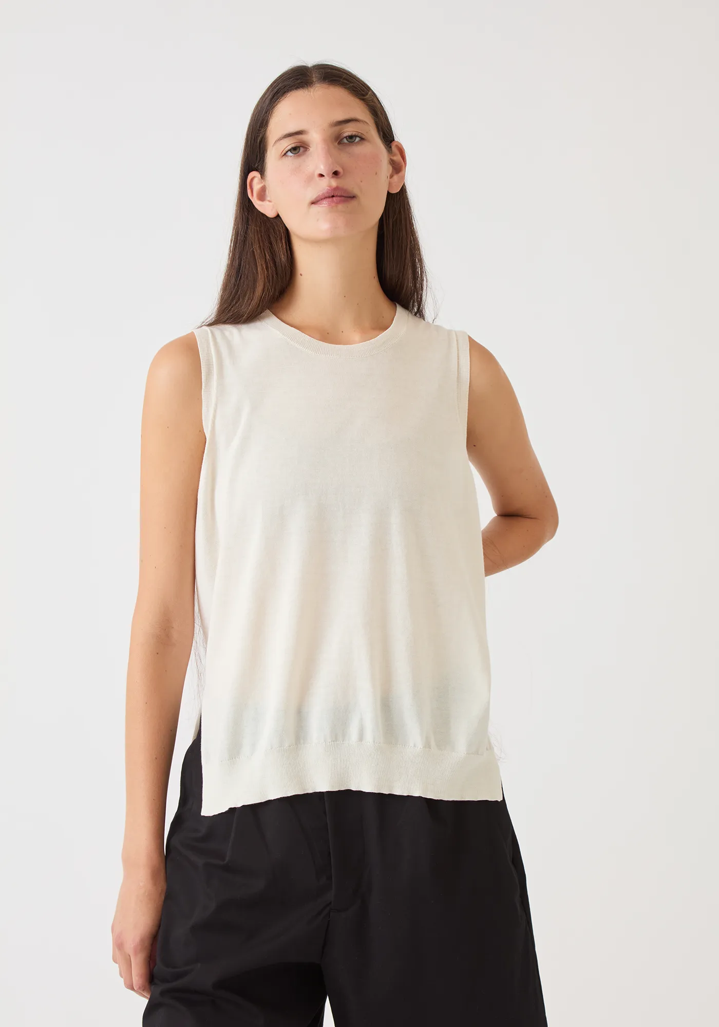 Elisa Fine Pima Cotton Vest sold by DEMYLEE product image thumbnail 2