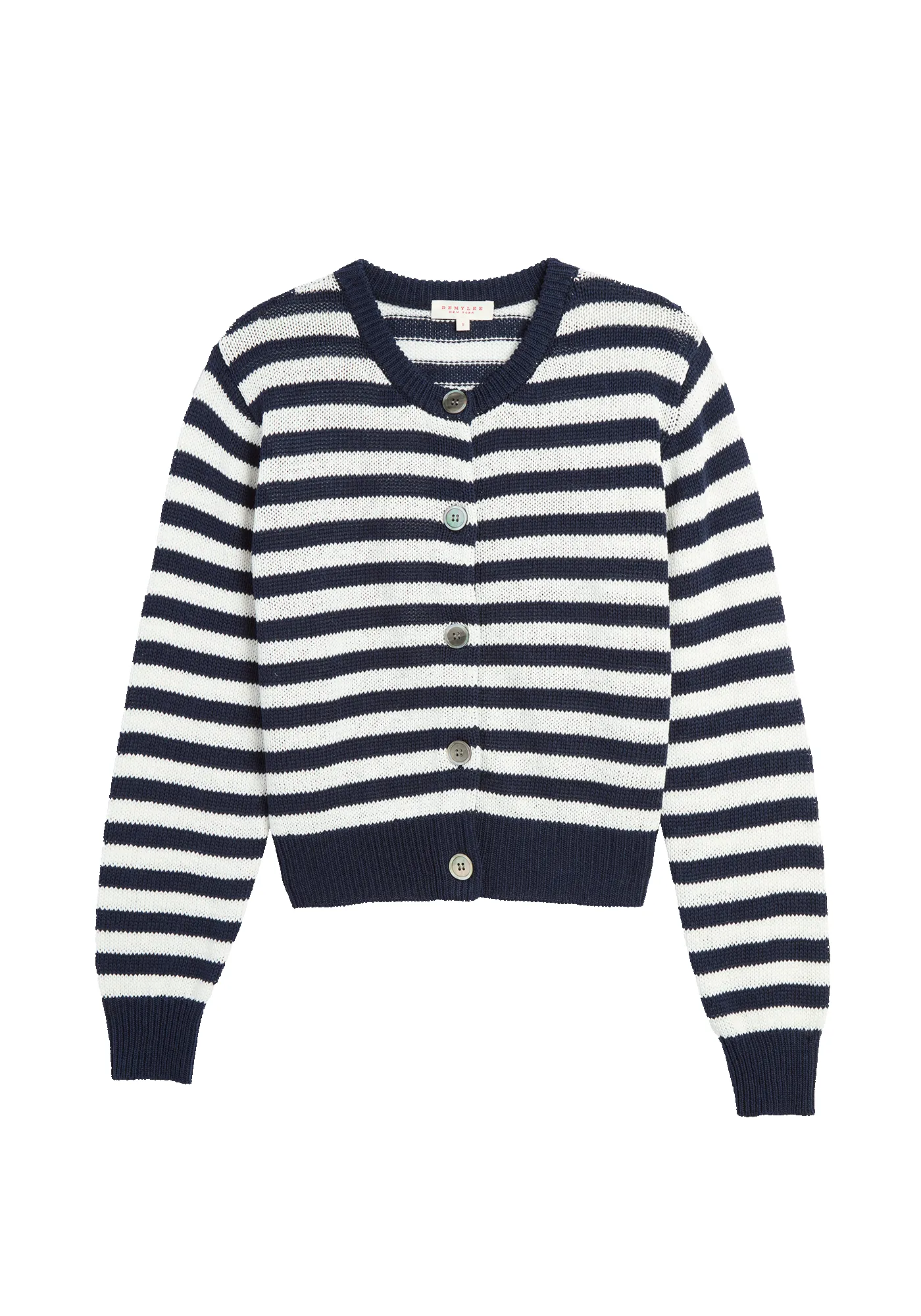 Savannah Stripe Cotton Cardigan sold by DEMYLEE product image thumbnail 2