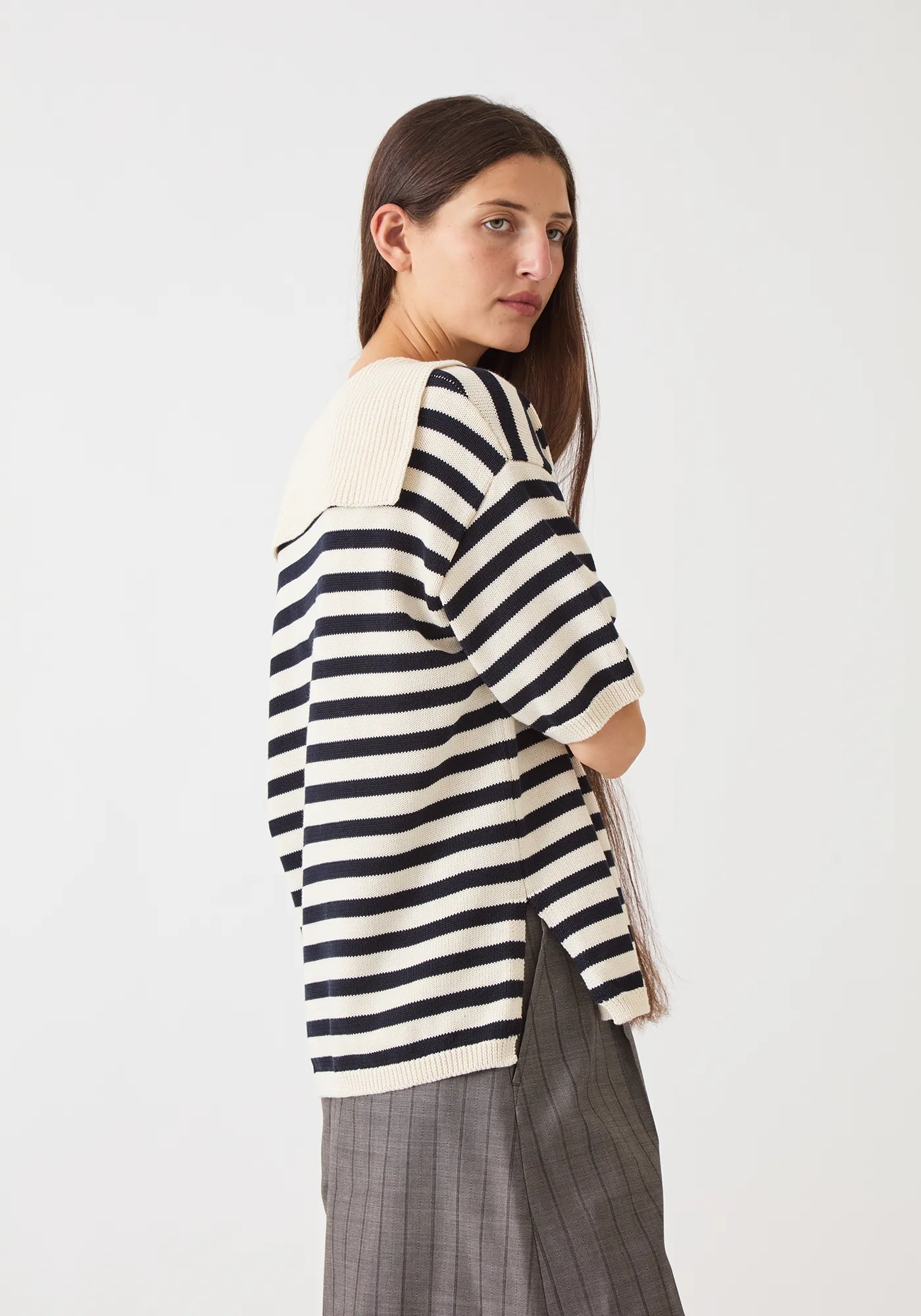 Jane Stripe Cotton Sweater sold by DEMYLEE product image thumbnail 2