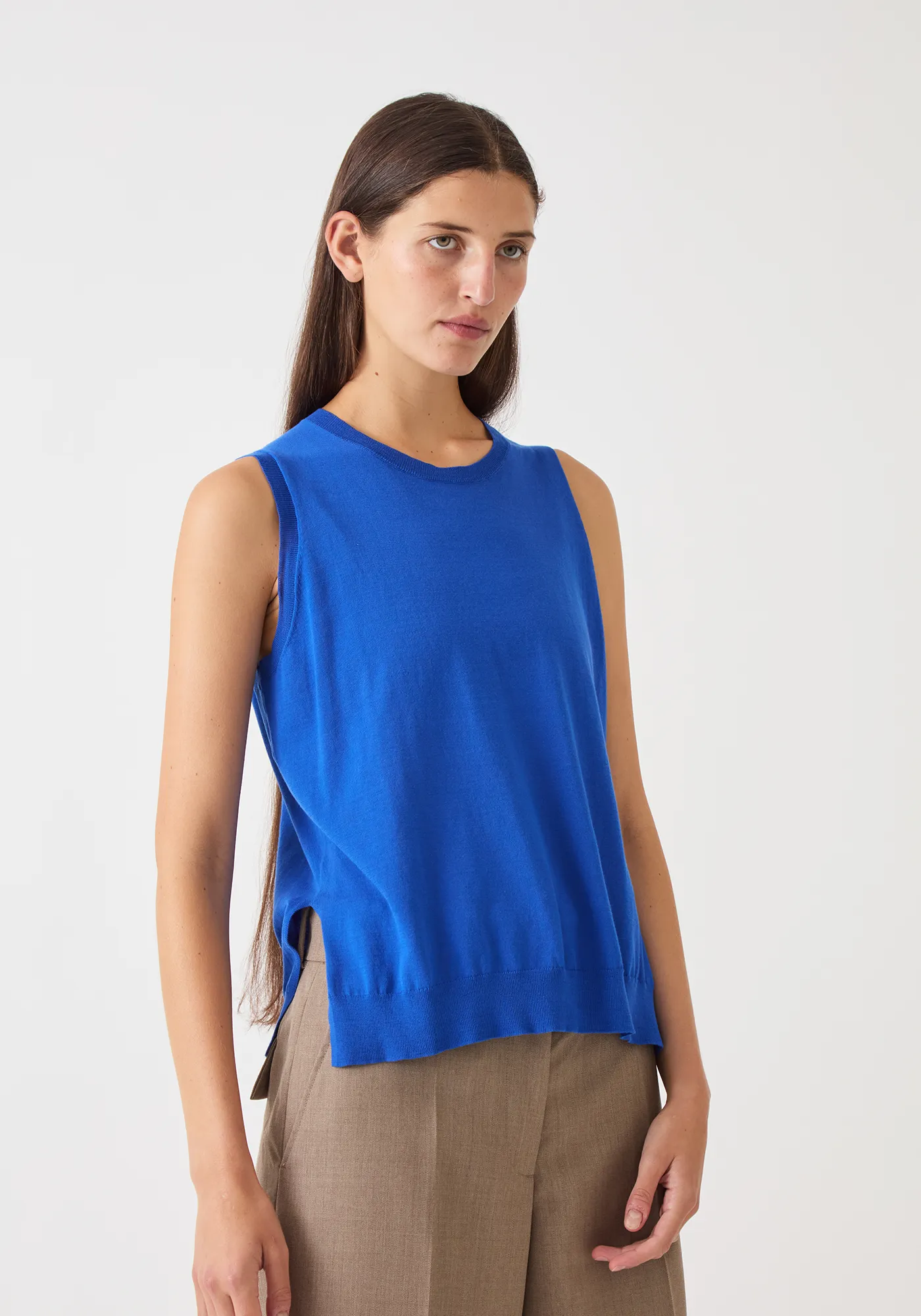 Elisa Fine Pima Cotton Vest sold by DEMYLEE