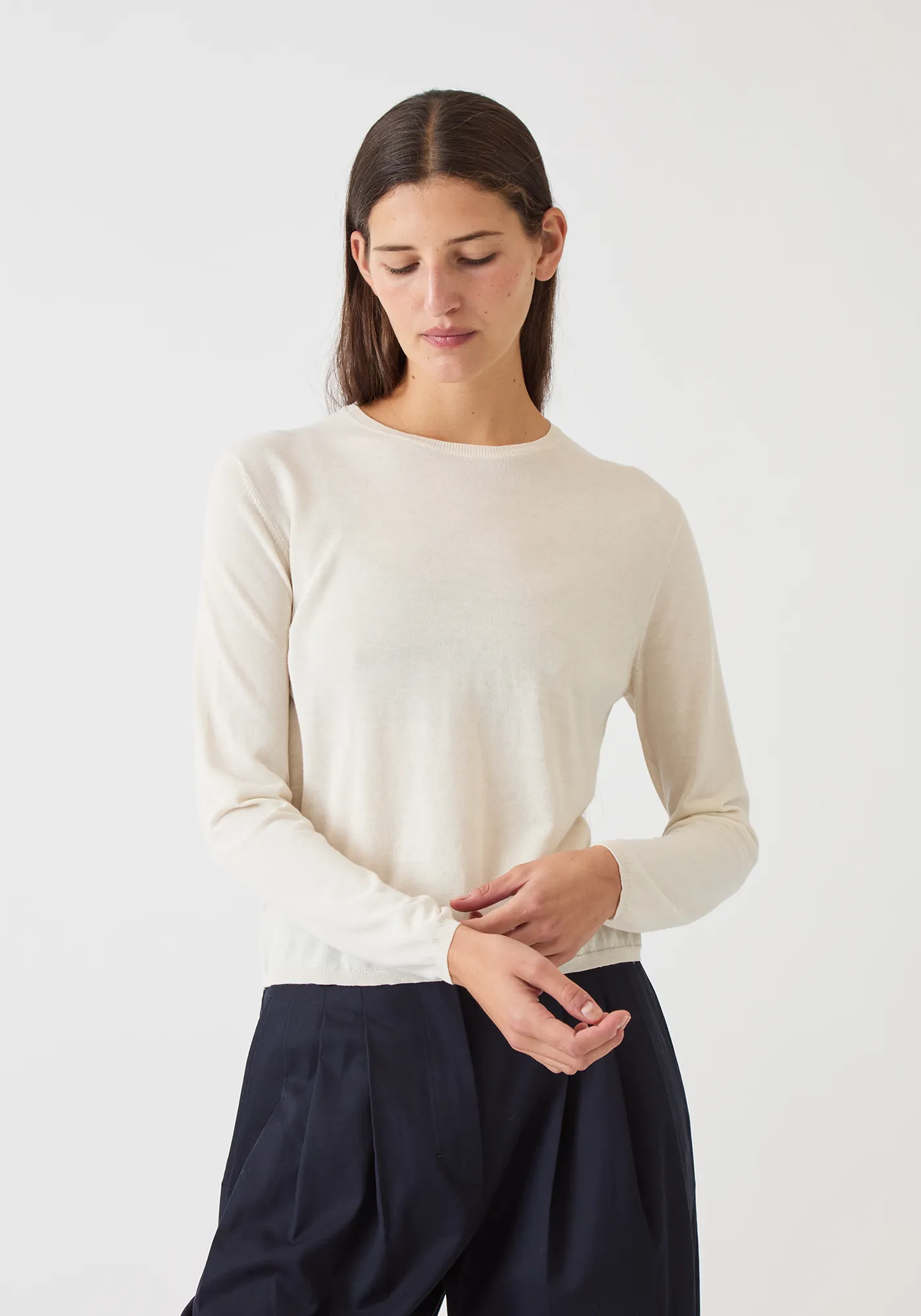 Riley Fine Pima Cotton Sweater sold by DEMYLEE product image thumbnail 2