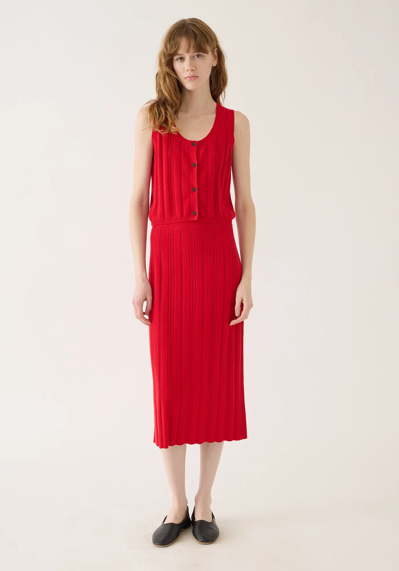 Qiyana Cotton Linen Skirt sold by DEMYLEE