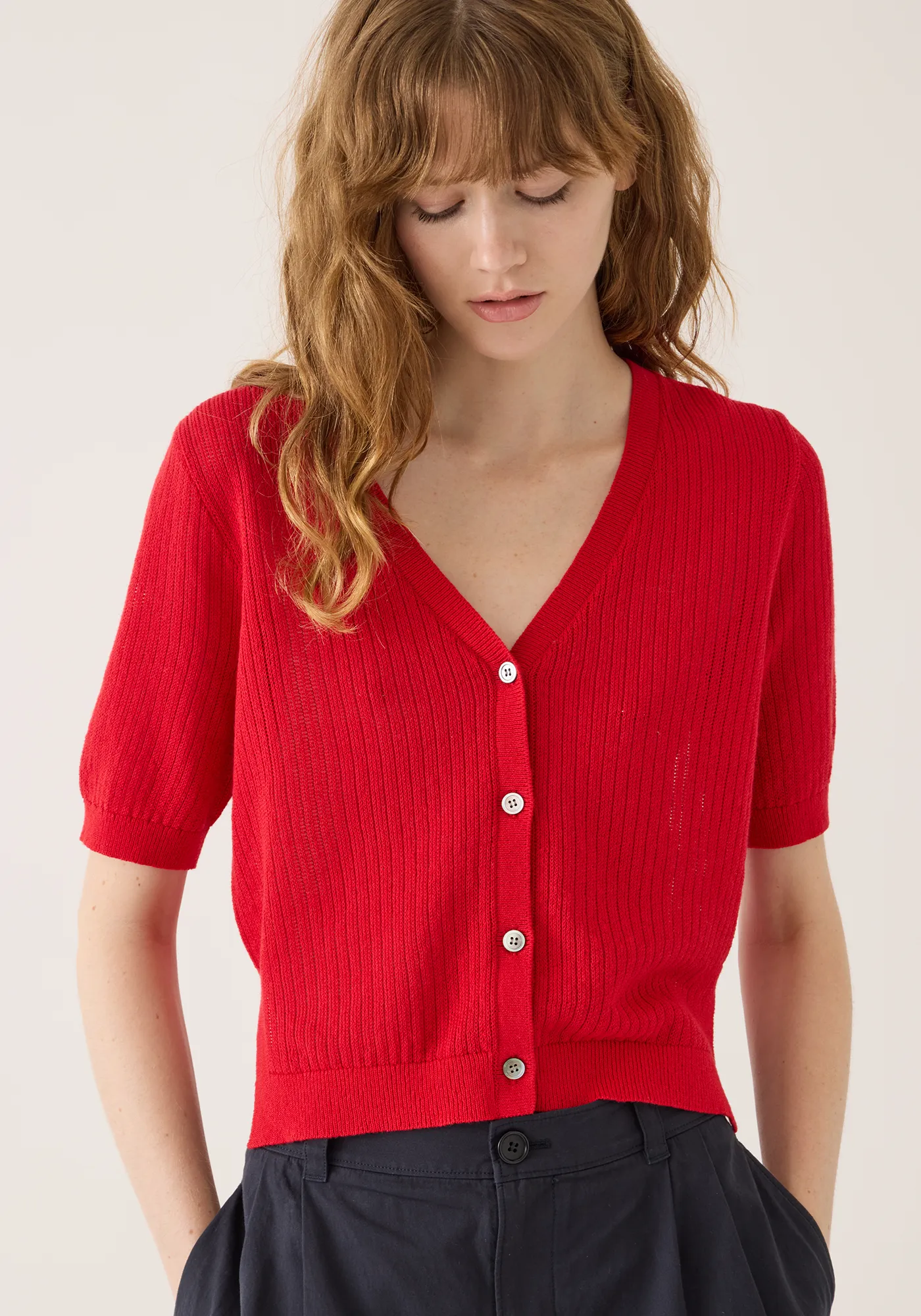Cadence Cotton Linen Cardigan sold by DEMYLEE product image thumbnail 2