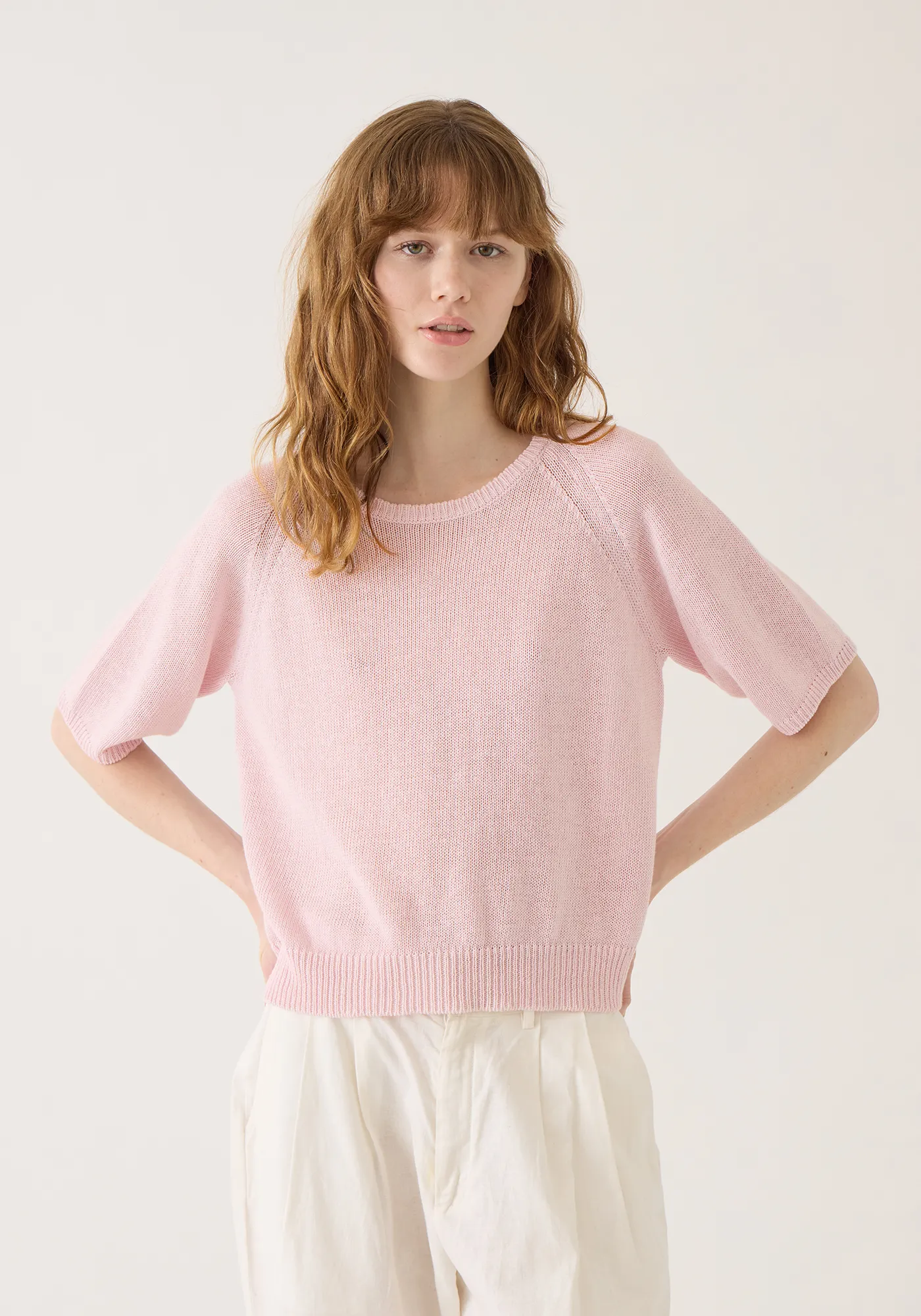 Brenda Cotton Linen Top sold by DEMYLEE