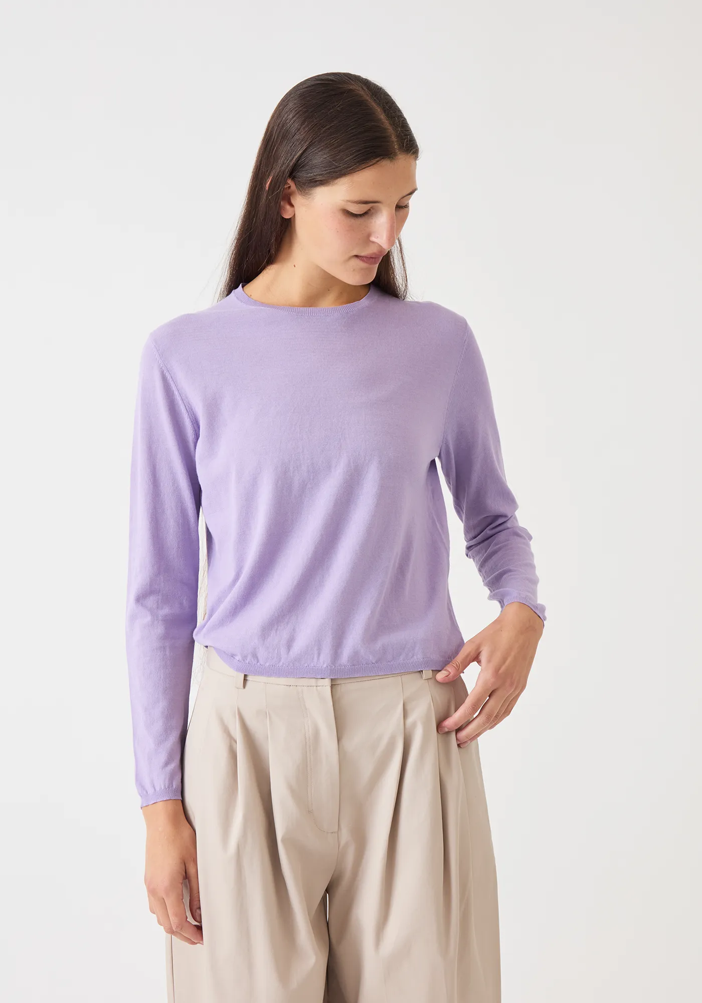 Riley Fine Pima Cotton Sweater sold by DEMYLEE