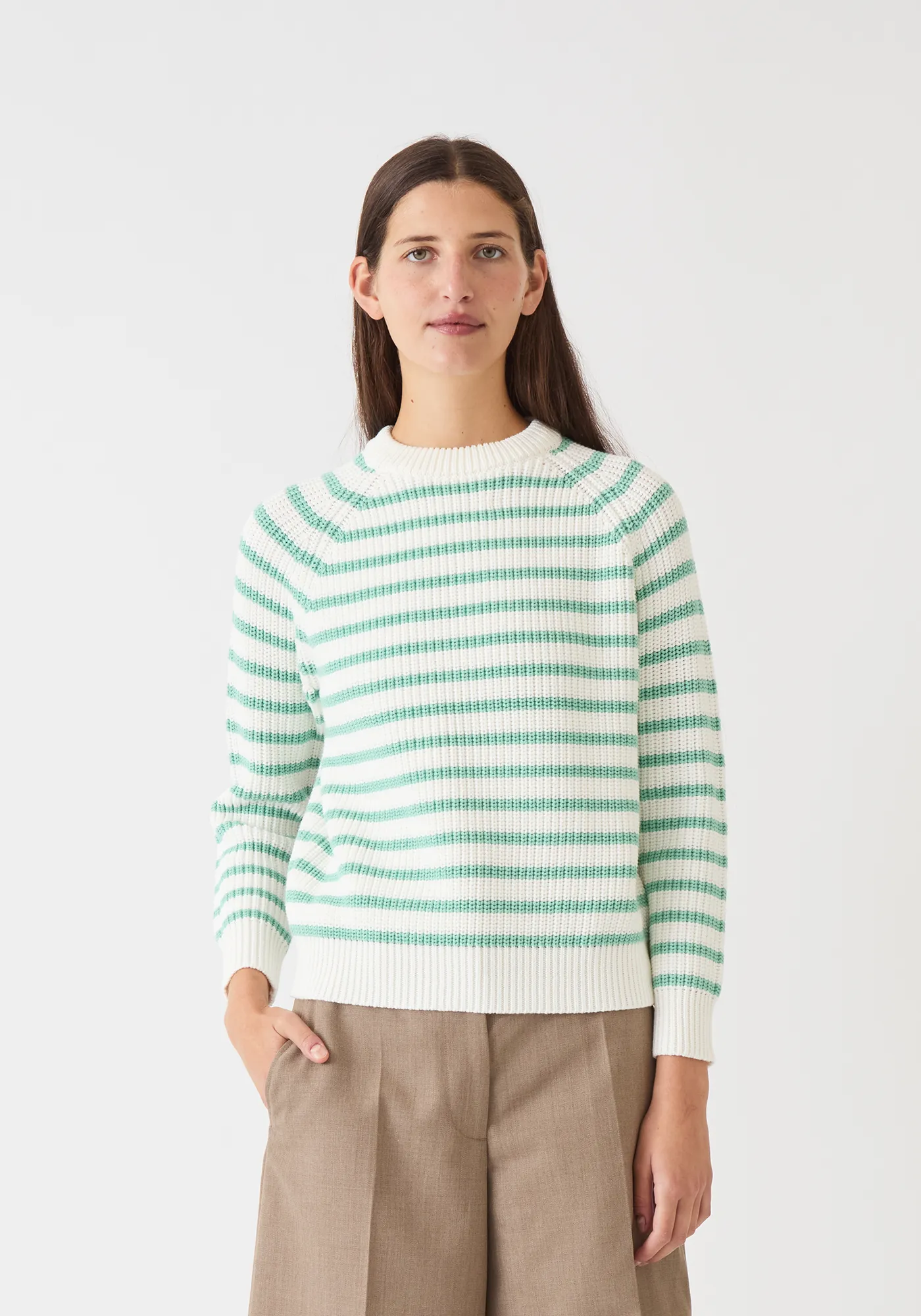 Phoebe Stripe Cotton Sweater sold by DEMYLEE
